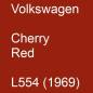 Preview: Volkswagen, Cherry Red, L554 (1969).